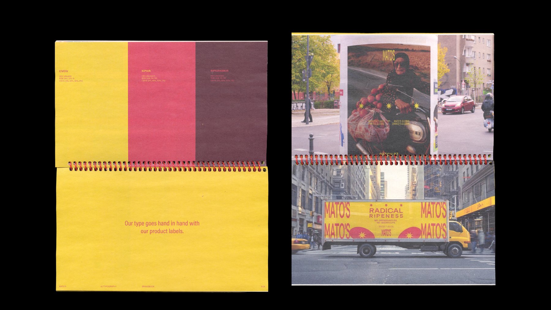 Color Palette & Advertising Spread